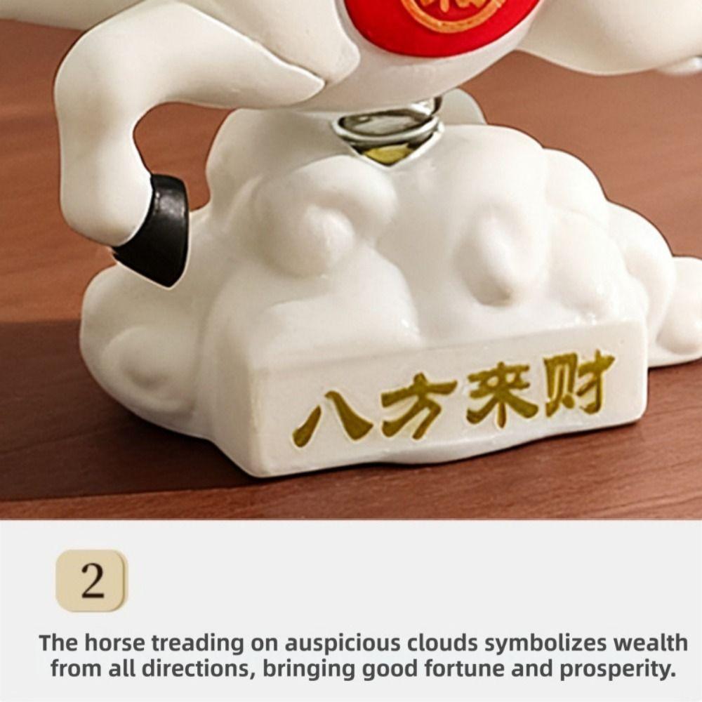 Chinese Style Car Ornament Year of The Horse Horse Year Figurines New Year