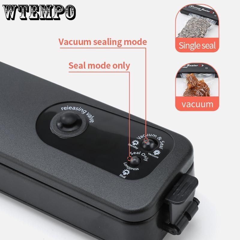 Household Black Food Vacuum Sealer 220V/110V Vacuum Sealer Packaging Machine