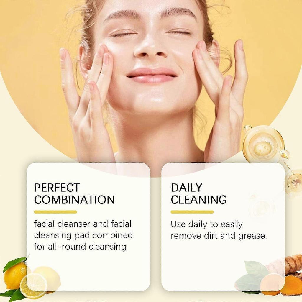 Turmeric Facial Cleansing Set - Brightening, Gentle & Hydrating for Radiant Skin