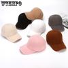 Winter Women's Plush Baseball Cap Warm In Autumn and Winter Solid Color Duck Tongue Hat
