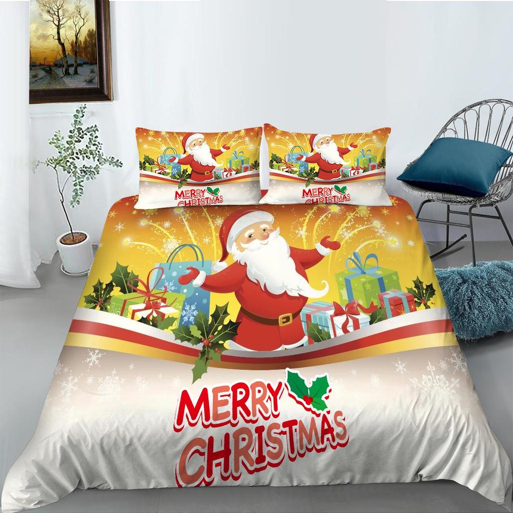 Bettbezug-Set für Zuhause, Bettwäsche, einzigartiges Design, weihnachtliche Heimtextilien, hochwertiges Bettdeckenbezug-Set