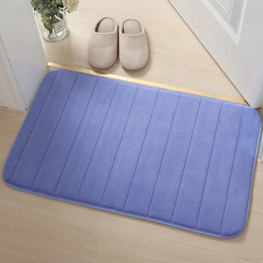 Soft and Absorbent Memory Foam Bath Floor Mat Non Slip Bathroom Rug Set