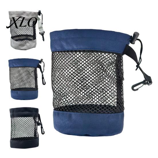 Multi-purpose Golf Ball Bag Portable Storage Bag, Drawstring Mesh Pouch for Accessory, Gear Holder Organizer, Gift Men Women Golfer Accessory