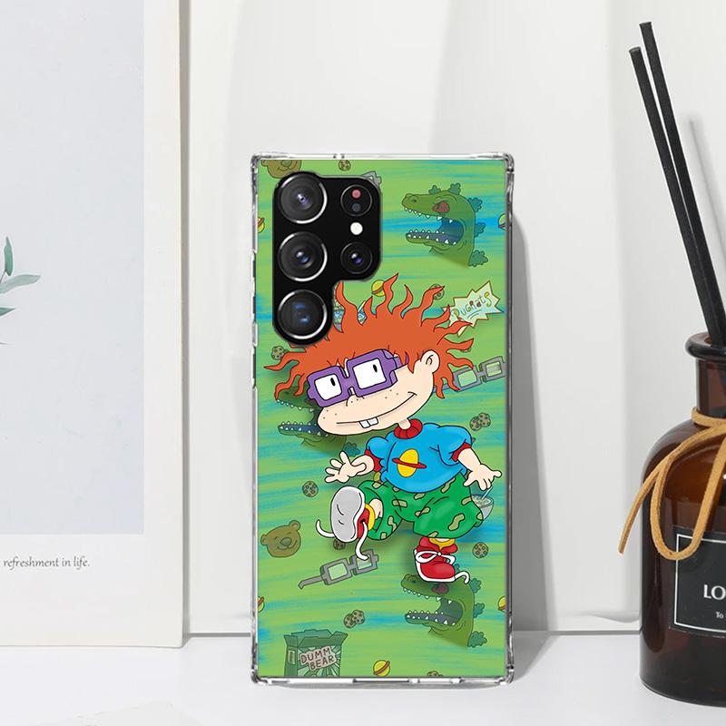 

Cartoon R-Rugrat Phone Case For Samsung Galaxy S24 S23 S22 S21 Fe S20 Ultra S10 S9 + S8 Plus S10E Art Fundas Back Cover Samsung S23