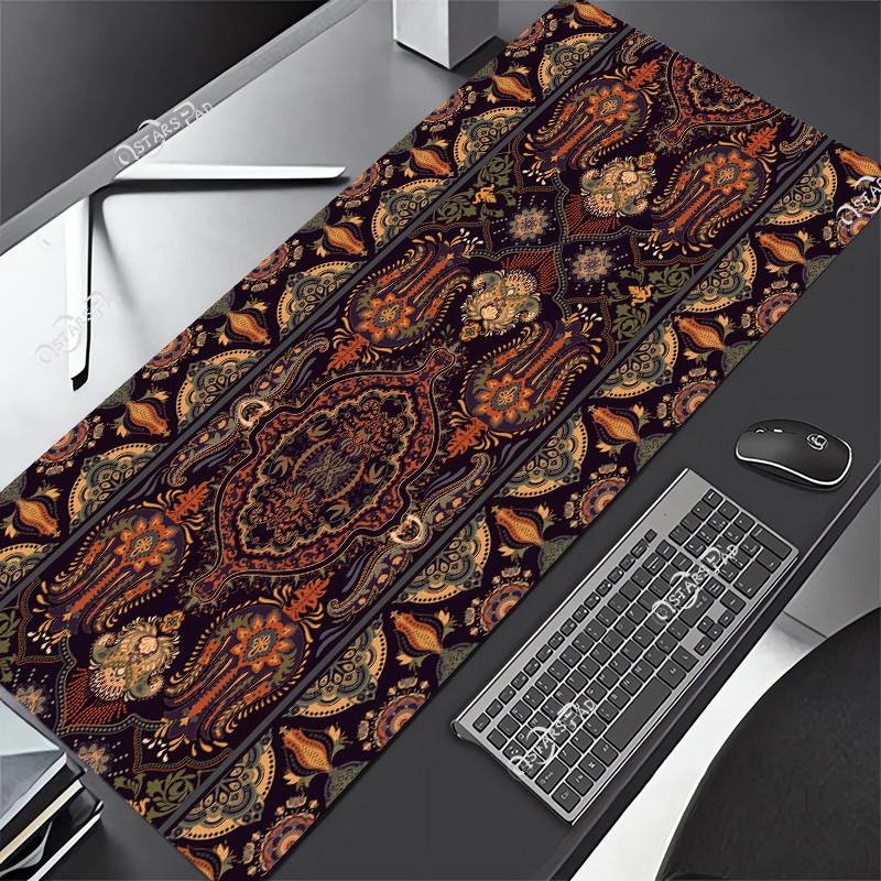 Persian Carpet Mouse Mat xcm Computer Large Mousepad Flower Office Rubber Mat Nonslip Table Pads x Notebook Computer De