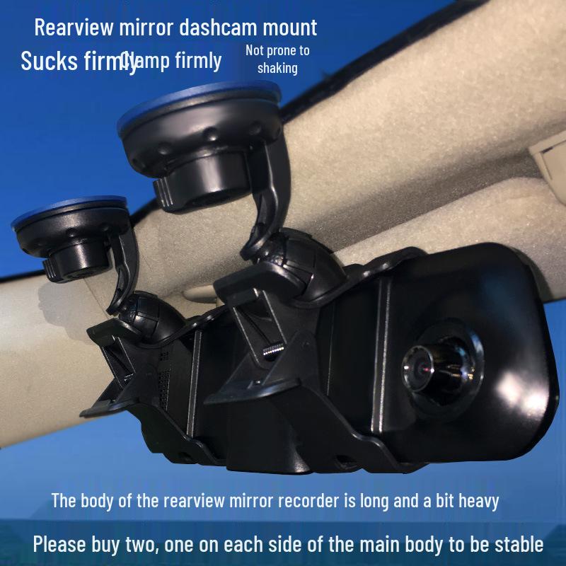 Universal Rearview Mirror Dash Cam & Phone Mount Clip