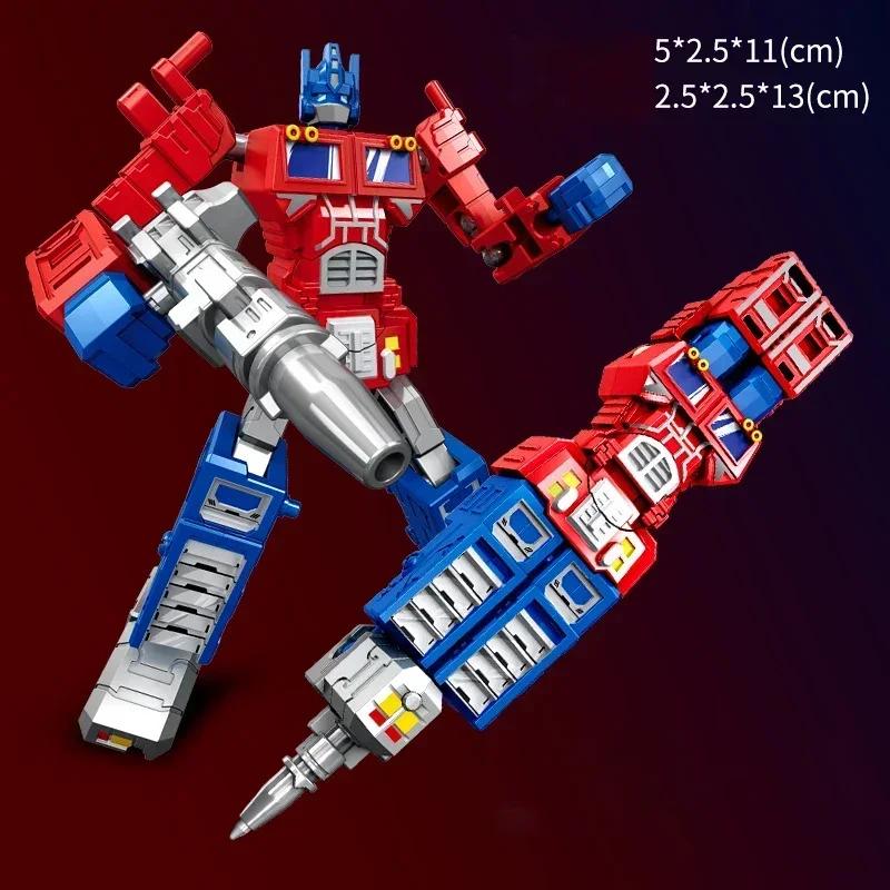 2In1 Transformation Robot Toys Deformable Ballpoint Pen Rotary Joint  Deformation Action Figure Model Toy