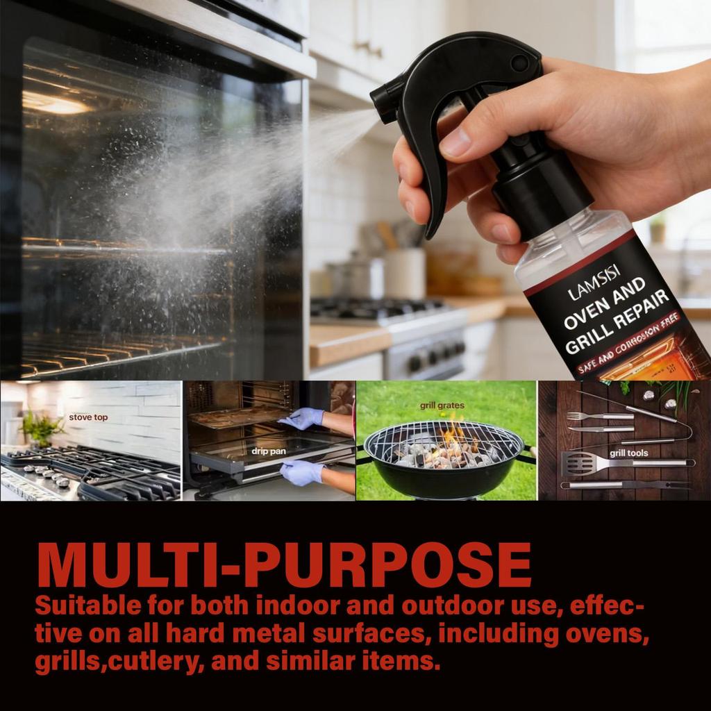 OVEN AND GRILL REPAIR-Instant Renovation-No Disassembly And Renovation-Strong Decontamination-100ml