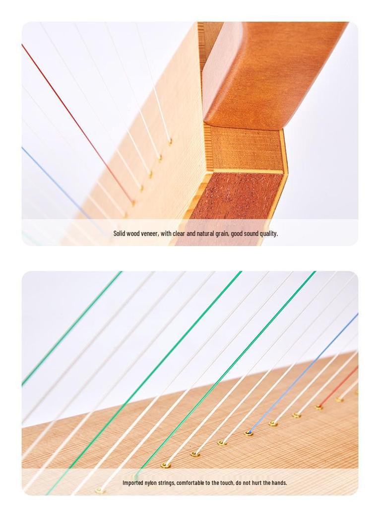 Lyre Harp: 16-Note, 19-String & 7-Note, 10-String Kithara Instrument