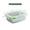 304 Stainless Steel Rectangular Food Storage Container