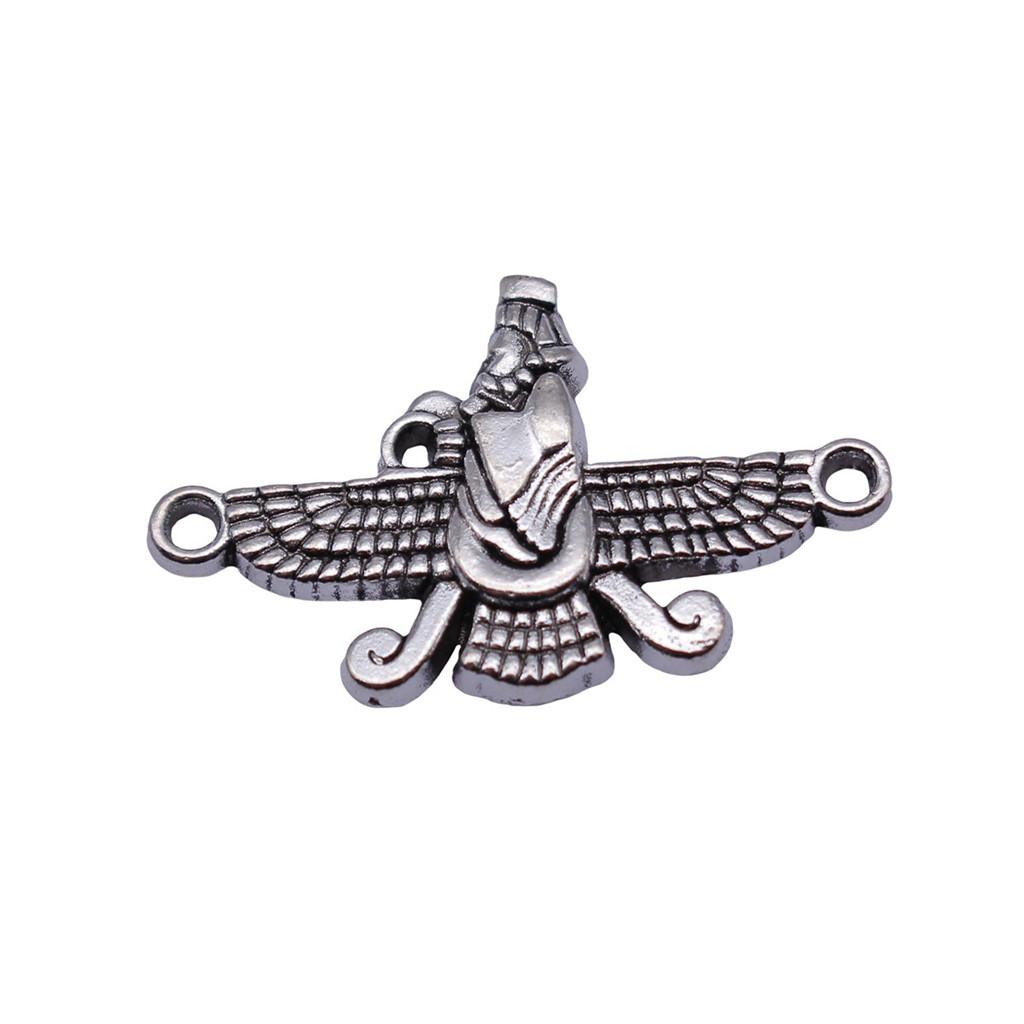Feather Charm Angle Connectors For Bohemian Style Jewelry Vintage Pendants