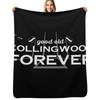 Good Old Collingwood Forever - Collingwood Theme Song Throw Blanket Cozy Napping Blanket Gift for Mom Dad