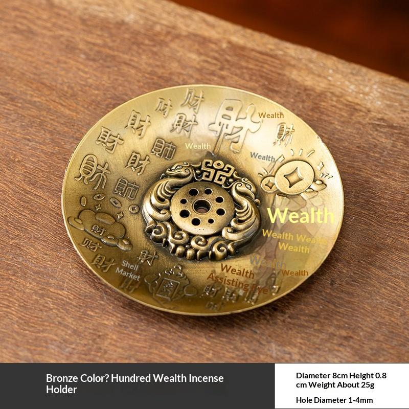 1/2/3/4Pcs Golden Toad Incense Diffuser Incense Stick Holder Metal Zen Lotus Buddha Incense Burner Censer Buddhist Aromatherapy