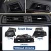 Car Front Rear Air Conditioning Chromed AC Vent Grille Outlet Cover Panel For BMW 5 Series F10 F18 2010-2017