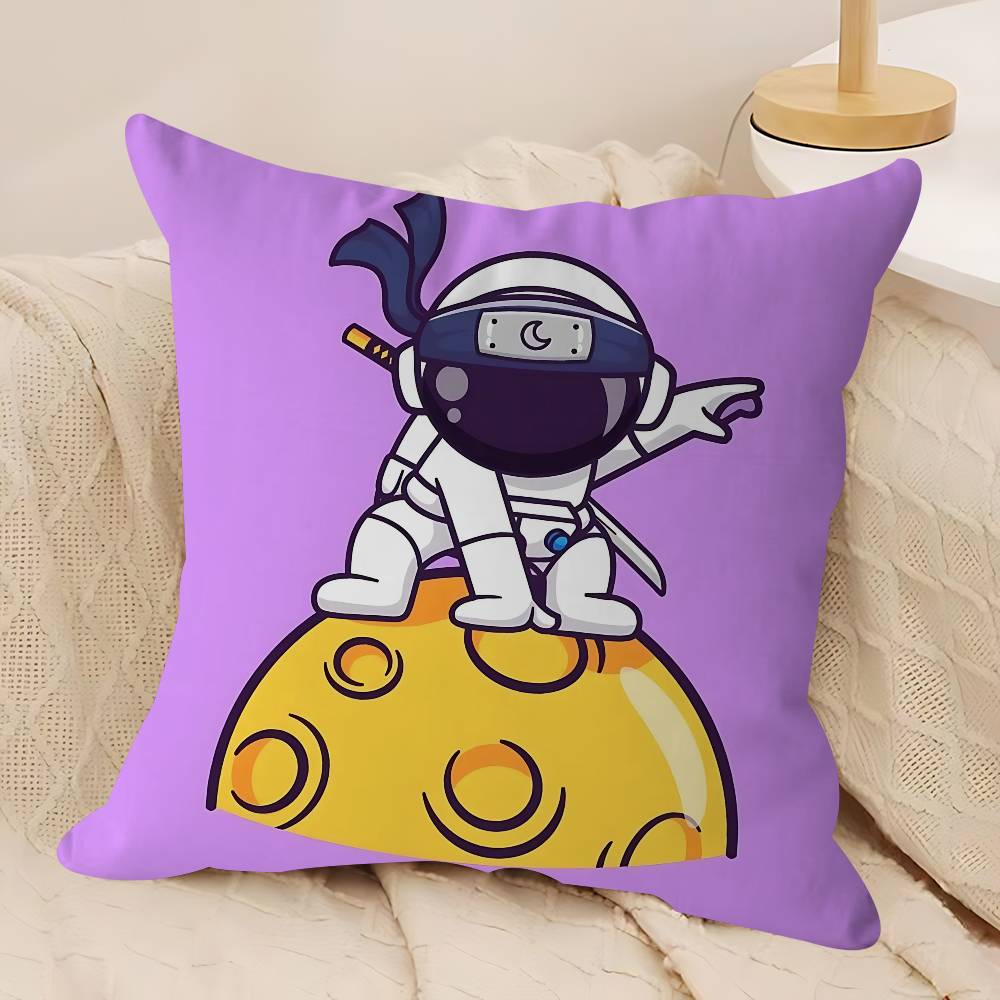 Tecknad Rymd Astronaut Örngott Hem Sängkläder Dekorativt Örngott Bröllop Supermjukt Örngott