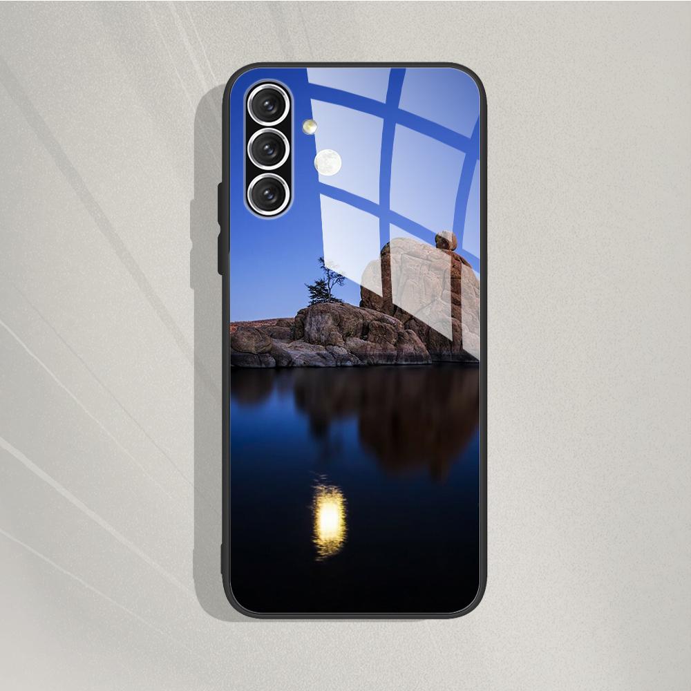 For Samsung Galaxy A05s Case Tempered Glass Case Cover Hard Bumper Couqe For Samsung A05s Phone Back Covers A05 S A057 Fundas