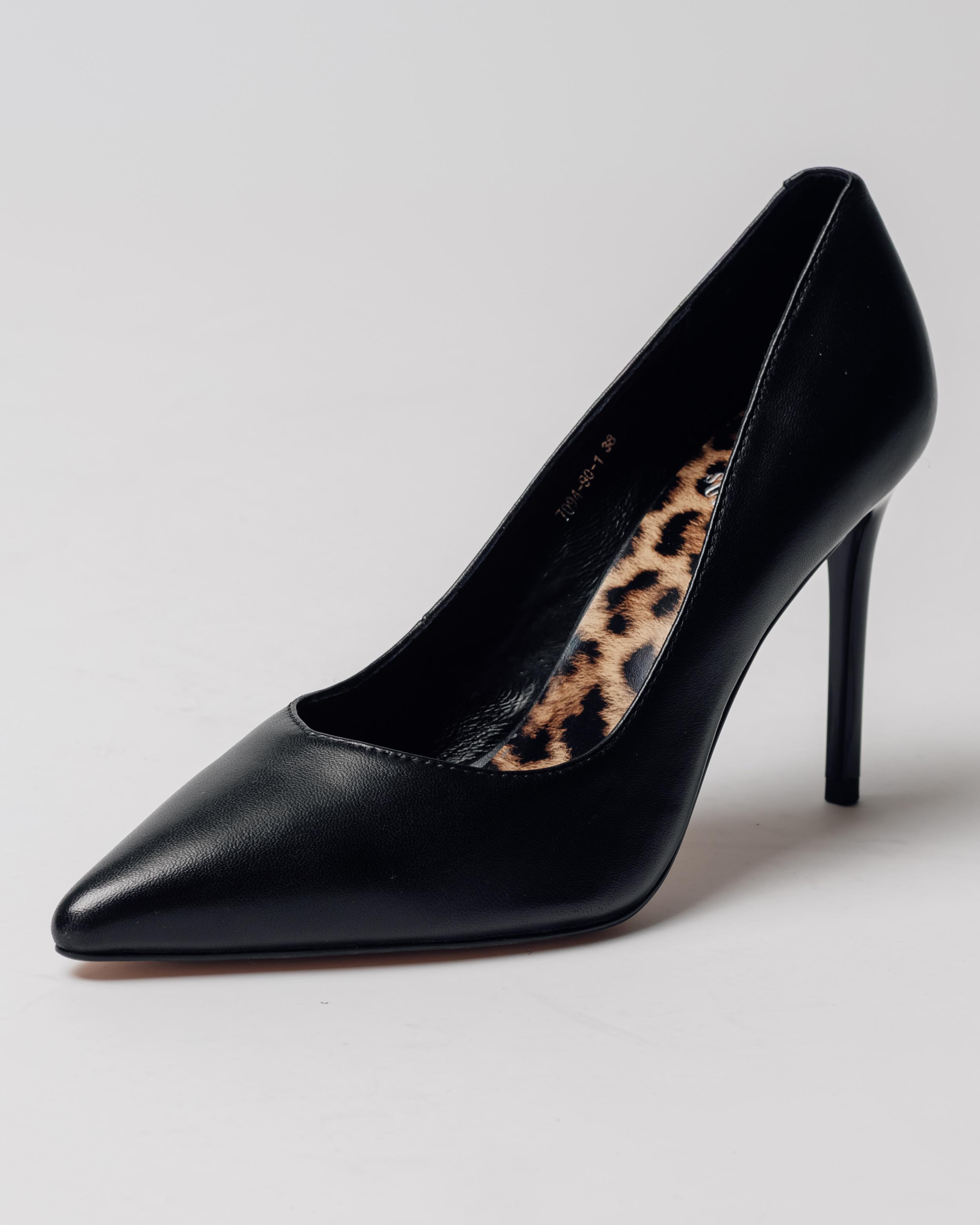 

Classic stiletto heels Sufinna 7094 36 black leather 35 чорний