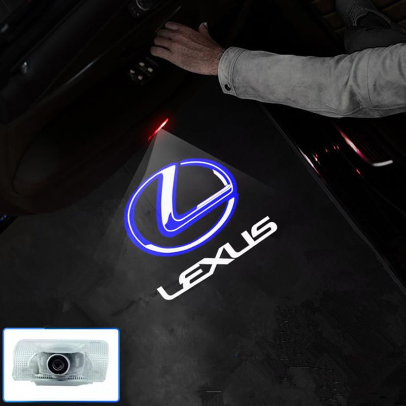 Accessories For LEXUS ES 300H ES300H ES350 RX GX LS LX IS GS RC UX Series IS LED Car Door Interior Ghost Shadow Welcome Light