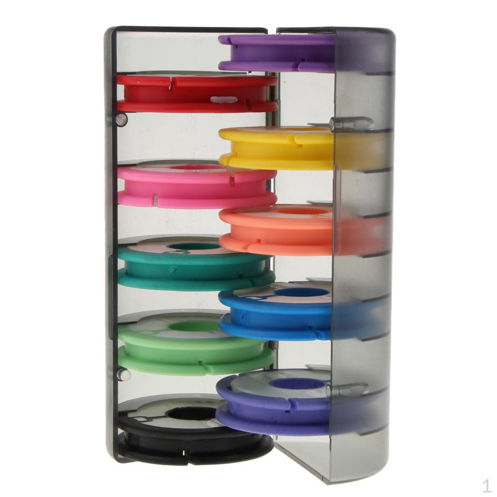 10 Pieces Multi-function Fishing Tackle Box Float Line Bobbins Spool