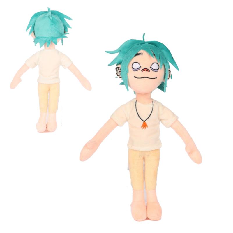 New Gorillaz Noodle Plush Kawaii Virtual Band Street Fighter Stuffed Doll Cute Red Cloak Boy For Fans Enthusiast Children's Gift