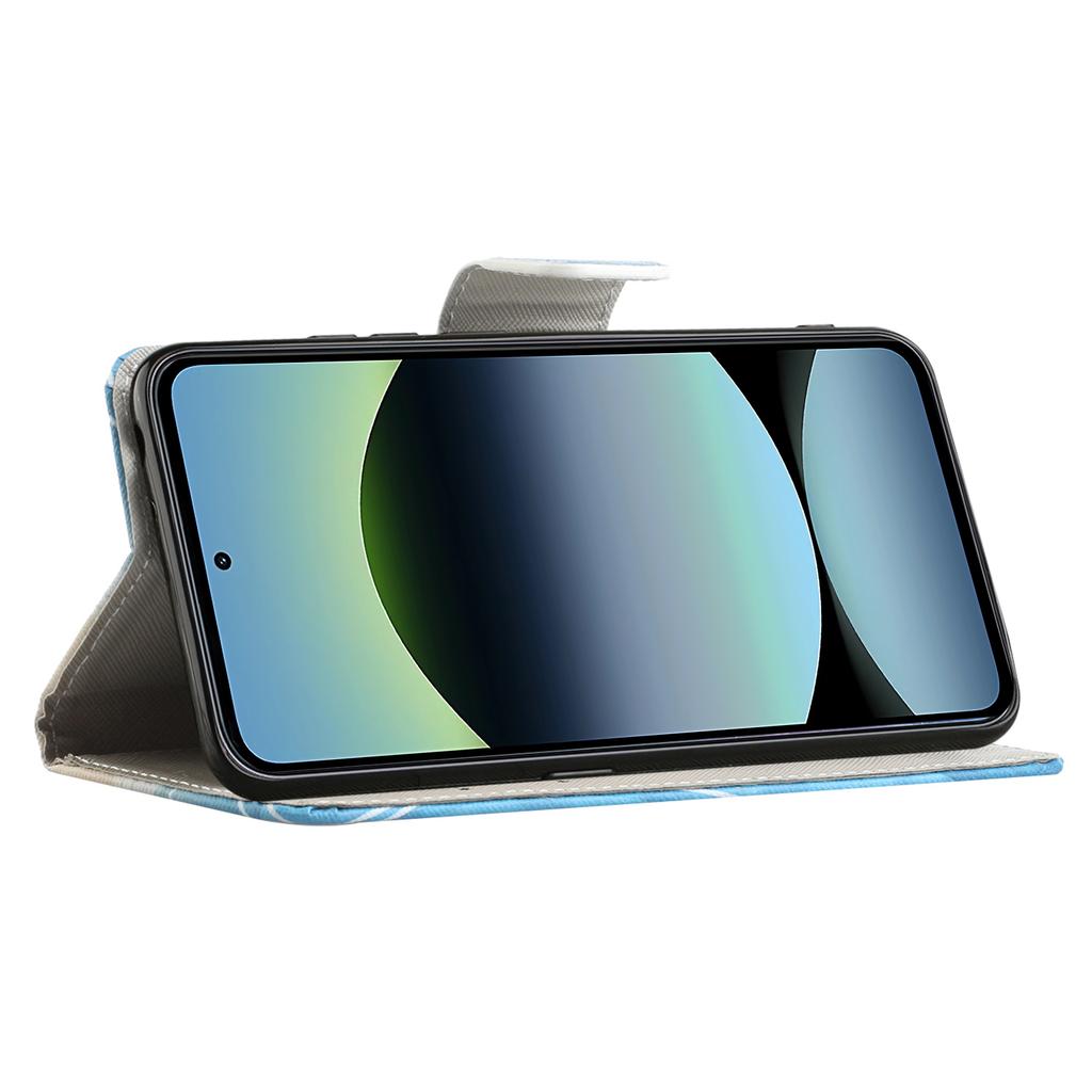 For Xiaomi Redmi Note 14 4G (164.84x78.15x8.16mm) Case Pattern Printing Cross Texture Leather Phone Cover