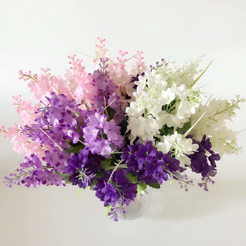Artificial Hyacinth Silk Flowers Fake Wedding Bouquet Home Party Decoration