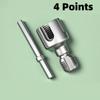 Pipe Thread Cutting Tool Water Pipe Inner Outer Integrated Wire Cutter Pipe Thread Tool Electric Drill 4/6 Points Water Pipe