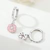 Orstarry S925 Silver Earrings Candy Doughnut Cherry Earring For Women Birthday Gift Fashion Trend Silver Jewelry Gift