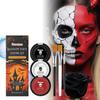Owmoo Halloween Dance Party Painting Set Face Painting Dress Up Props Holiday Party Masquerade Creative Modeling Supplies 1set