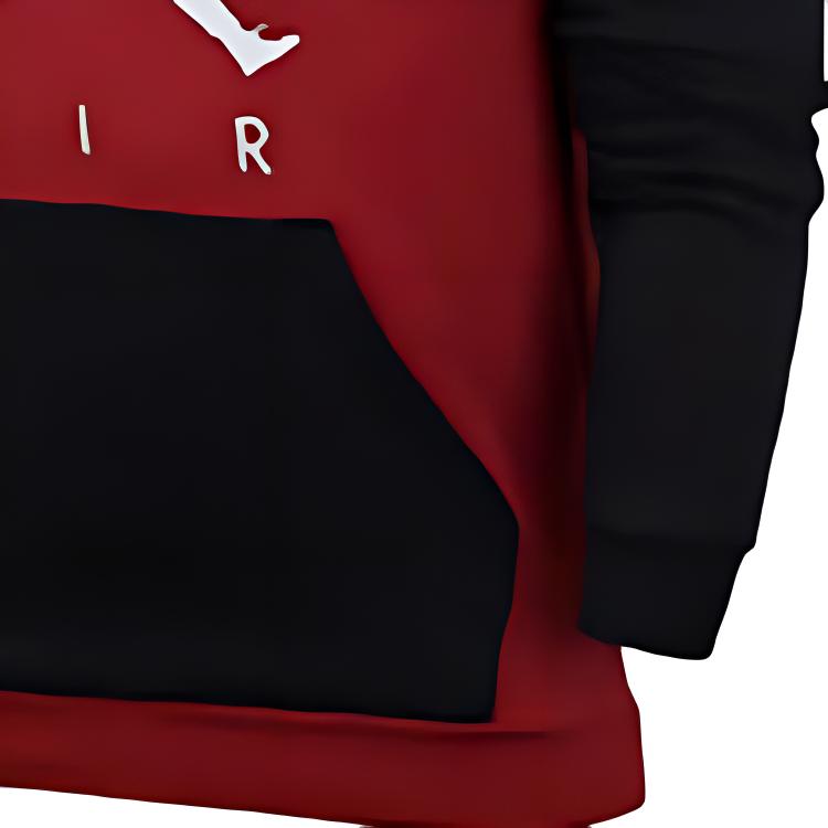 Moletom com Capuz Air Jordan Colorblock Estampa Logo Masculino Vermelho CK1349-687