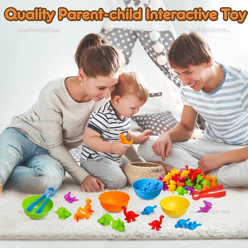 Counting Color Sorting Toys With Rainbow Bowls For Kids Sensory Training Counting Activity Montessori Education Learning Gifts
