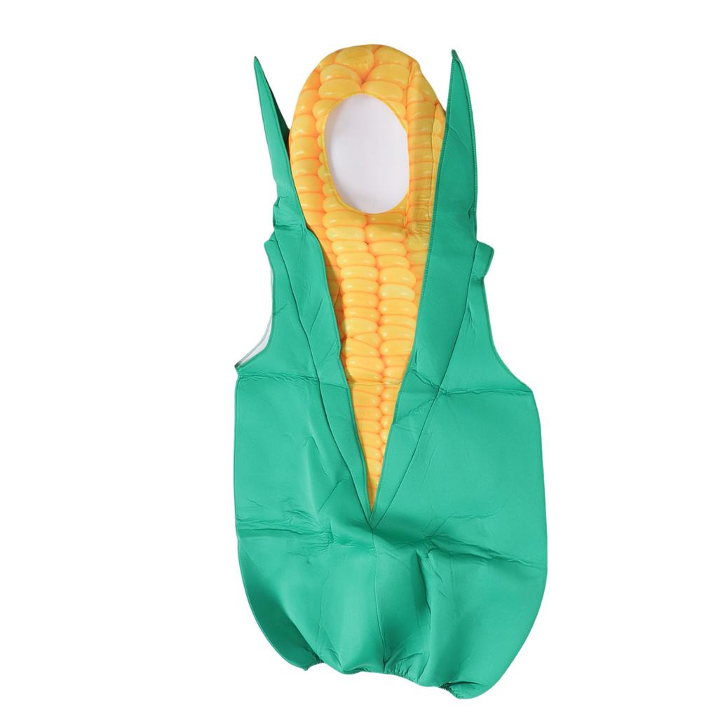 Corn Costume Funny Unisex Adult Food Costume with Open Face Arm Holes for Holiday Parties Dress Up Parties