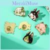 Unique Cartoon Style Alloy Lapel Pin For Genshin Impact Fans
