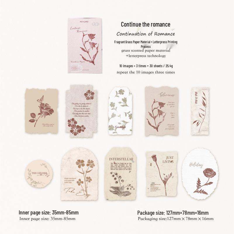 Retro Journal Series: Mò Mò Embossed Matchbox Sticky Notes