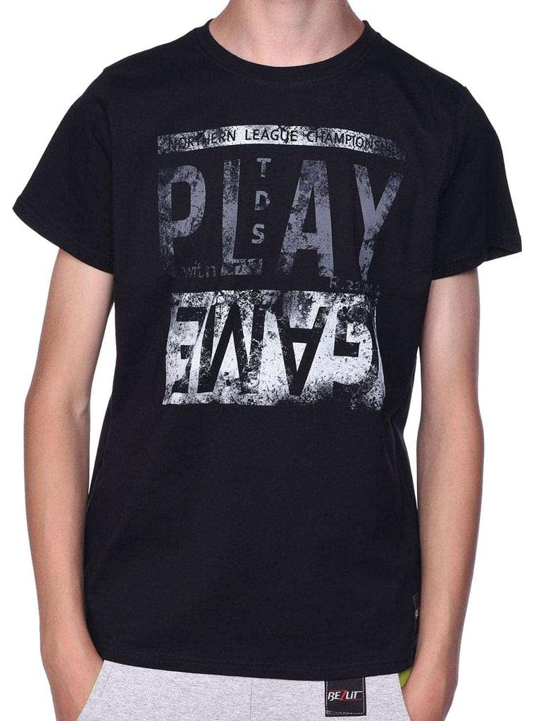 Boys' T-shirt with Motif Print and Summer Colors