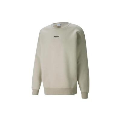 Logo Embroidered Pullover Crew Neck Sweatshirt Men Tops Cactus 534365-41