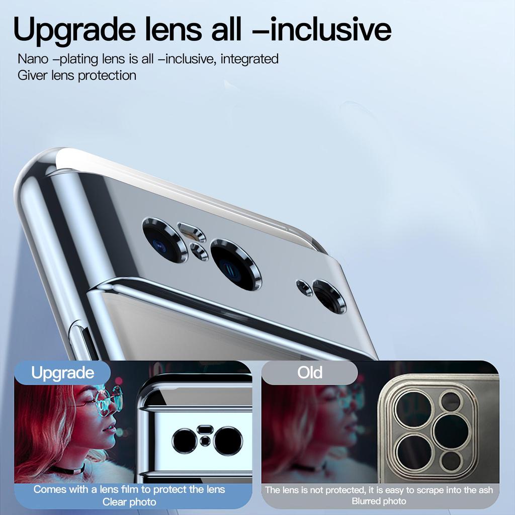 Compatible with Google Pixel 10A/9 Pro XL/8 Pro Electroplated Transparent Silicone Magnetic Phone Case