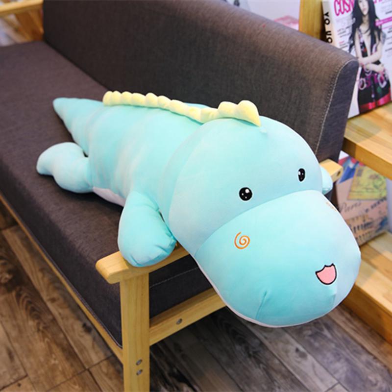 Langes, niedliches Dinosaurier-Stofftier, weicher Cartoon-Tier-Stofftier-Puppe, Freund-Kissen, Geburtstagsgeschenk für Kinder, Mädchen