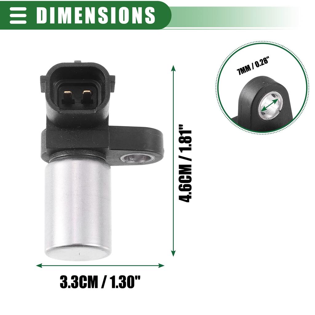 uxcell Engine Crankshaft Position Sensor Crank Position Sensor for Sub Aru Compatible with Legacy 1995-2015 ABS 22053-AA053 22053-AA051 Black