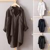 2025 Autumn Fashion Women's Double Pocket Long Sleeve Temperament Top Coat