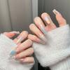 Women Pure‑Handmade Press‑On Nails Hand‑Drawn Cat‑Eye Aurora Sophisticated Brightening Pure‑Desire False Nail Patches
