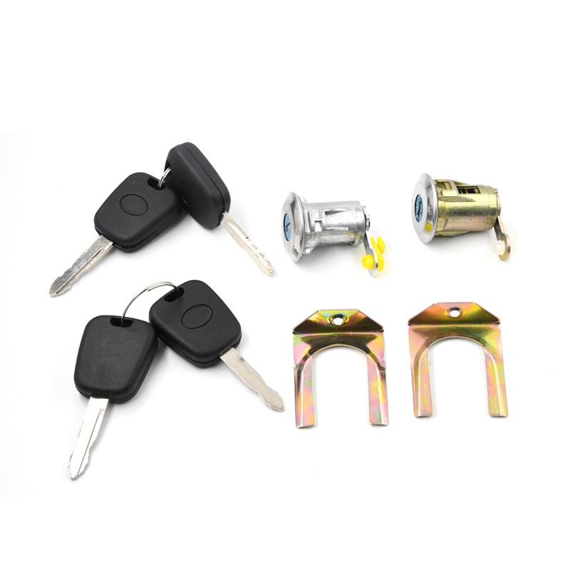 New Front Left Right Cylinder Door Lock Barrel With Key 9170Y8 1608746380 For Citroen C1 Peugeot 107 Toyota Aygo Car Accessories