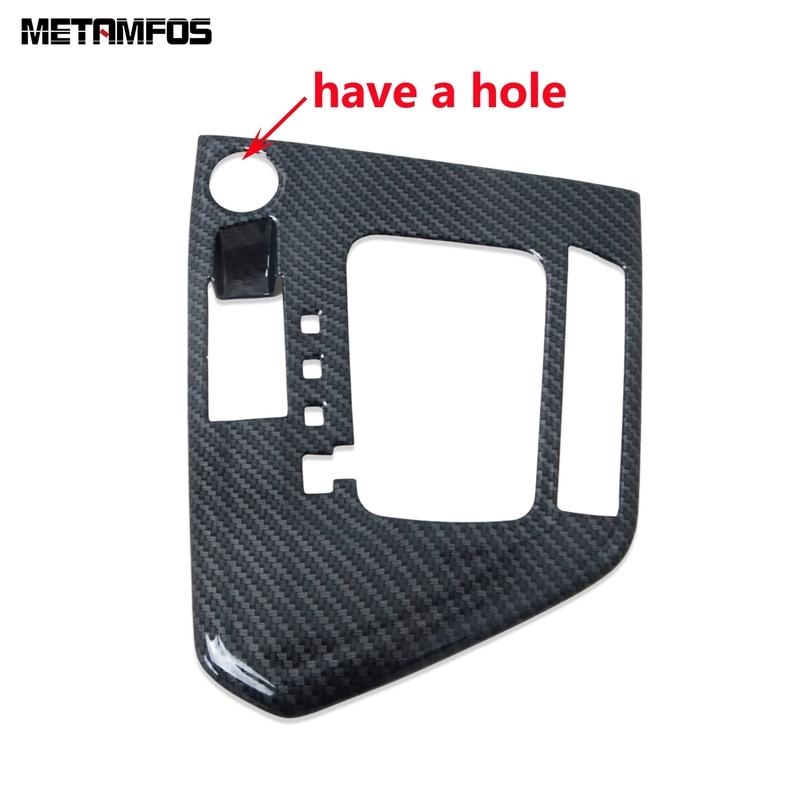 For Volkswagen VW Tiguan 2017-   Carbon Fiber Center Console Gear Shift Box Panel Cover Trim Interior Accessories