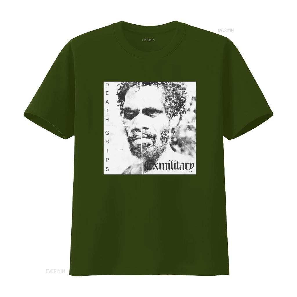 DEATH GRIPS Exmilitary T Shirt Vintage Style Unique Design Perfect for Music Fans vintage Washed Slightly Stylish streetwear