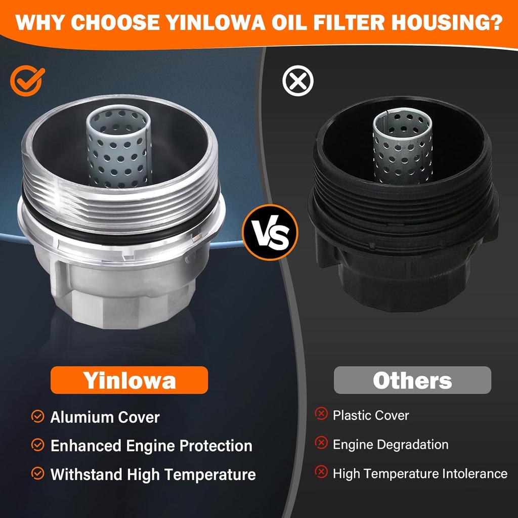 15620-31060 Oil Filter Housing Cap Assembly For Toyota Tundra Rav4 4Runner Camry Highlander Tacoma Avalon Sienna Venza Lexus RX350 Oil Filter Housing