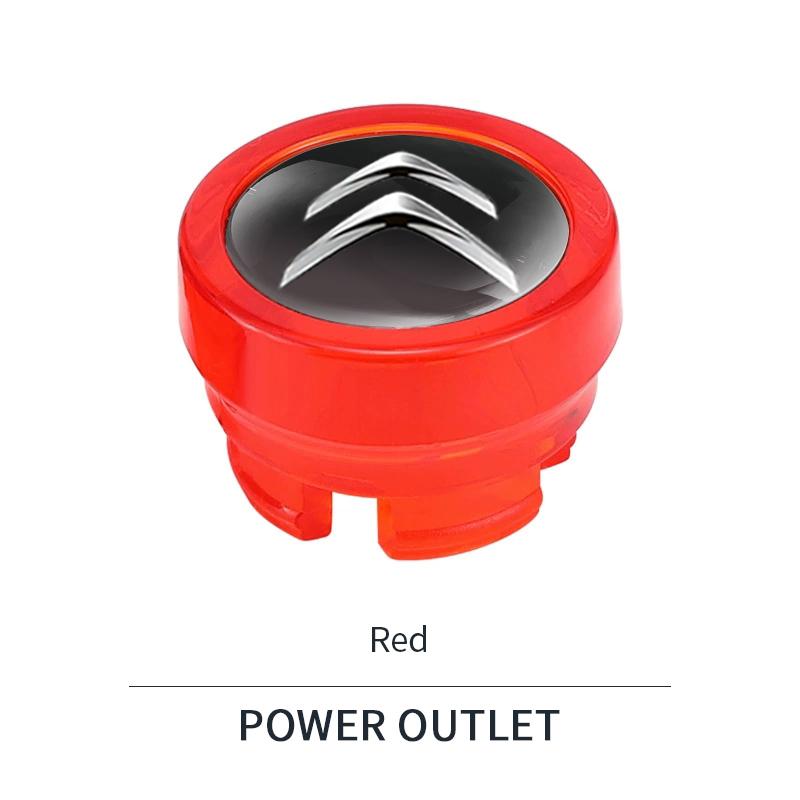 AIJ4   Citroen Car Cigarette Lighter Dust Plug Socket Cover Cap For Citroen C2 C3 C4 C5 Cactus Auto Interior Accessories (6 Colors)