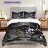 Madness Meets Mystery Tale Two Beasts Threepiece Set 1 Duvet Cover 2 Pillowcase Without Core Bedding Set Soft And Comfortable