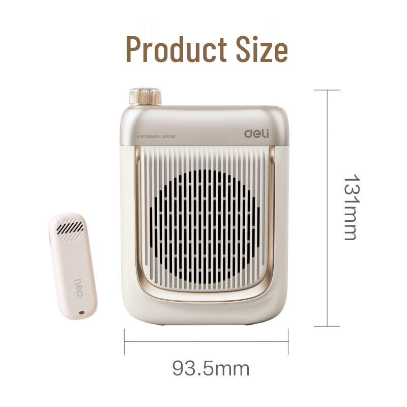 Deli LT932J Portable Voice Amplifier CN plug (adapter included) (CN version)