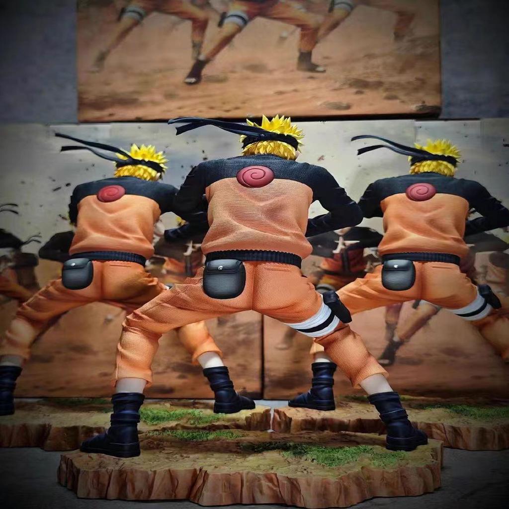 25cm Anime NARUTO Shippuden Naruto Uzumaki Battle Form Collection Doll Model Toy Gift