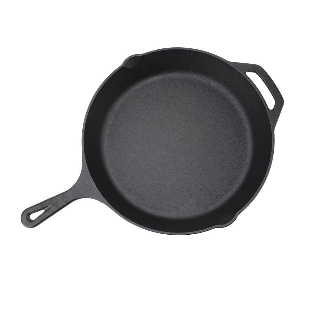 Kuchyňská pánev na smažení Litina Nepotažená Předkořeněná pánev na smažení do kuchyně
